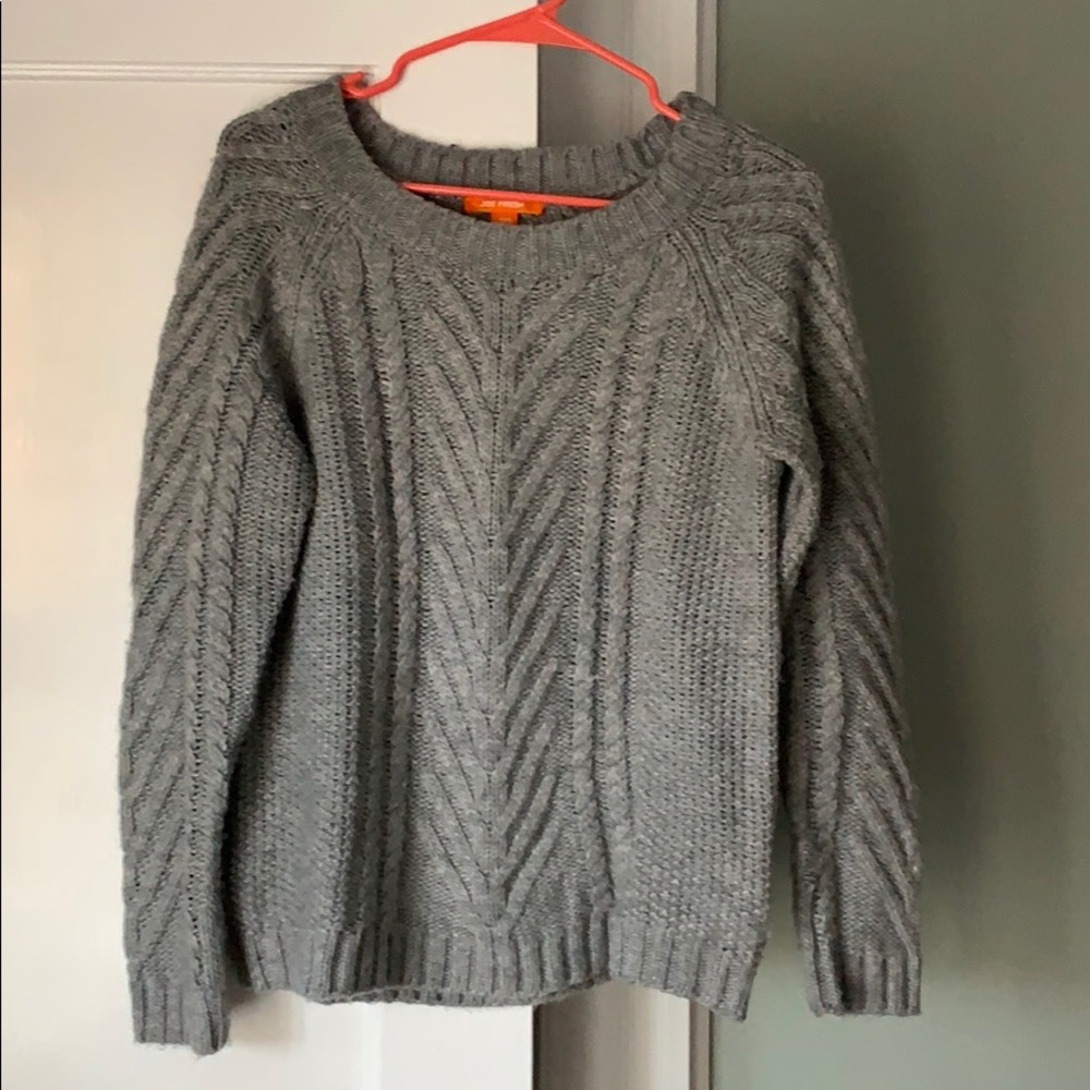 Grey fisherman’s sweater